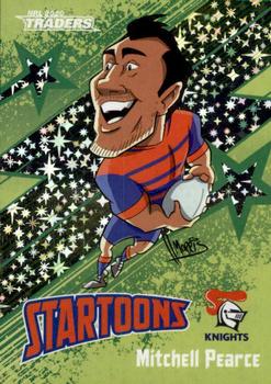 2020 NRL Traders - Startoons Green #STG 09 Mitchell Pearce Front
